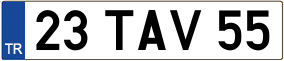 Trailer License Plate